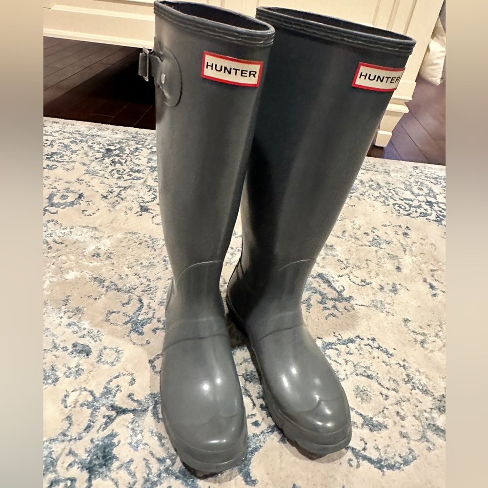 Hunter Boots, Tall Grey